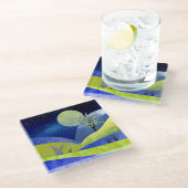 Lente Moonrise Glazen Onderzetter (Schuin)