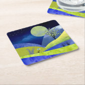 Lente Moonrise Kartonnen Onderzetters (Schuin)