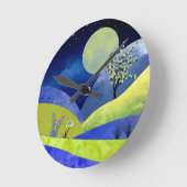 Lente Moonrise Ronde Klok (Hoek)