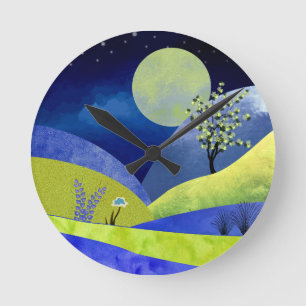 Lente Moonrise Ronde Klok