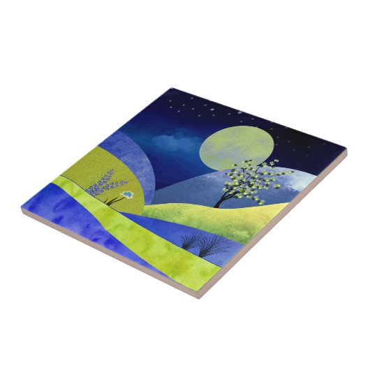 Lente Moonrise Tegeltje (Zijkant)