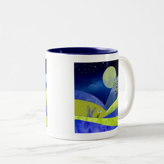 Lente Moonrise Tweekleurige Koffiemok (Voorkant rechts)