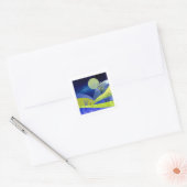 Lente Moonrise Vierkante Sticker (Envelop)