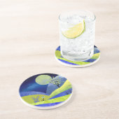 Lente Moonrise Zandsteen Onderzetter (Zijkant)