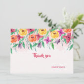 Lente morgen bedankkaart (Staand voorkant)