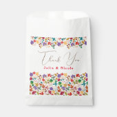 Lente Mosterd Geel Paarse Meadow Bloem Bruiloft Bedankzakje (Voorkant)