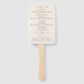 Lente Mosterd Geel Paarse Meadow Bloem Bruiloft Handwaaier (Achterkant)