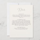 Lente Mosterd Geel Paarse Meadow Bloem Bruiloft Kaart (Achterkant)