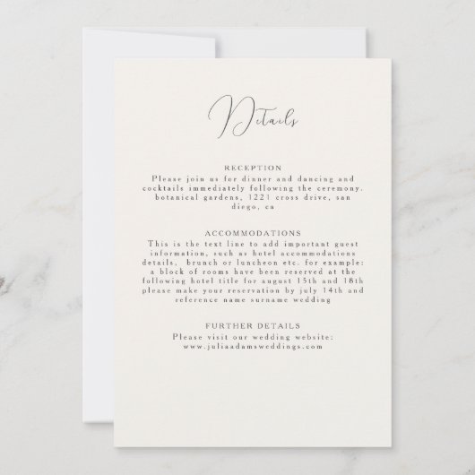 Lente Mosterd Geel Paarse Meadow Bloem Bruiloft Kaart (Achterkant)