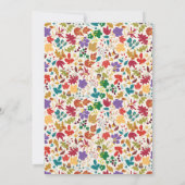 Lente Mosterd Geel Paarse Meadow Bloem Bruiloft Kaart (Achterkant)