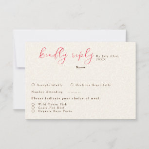 Lente Mosterd Geel Paarse Meadow Bloem Bruiloft RSVP Kaartje