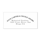 Lente Mosterd Geel Paarse Meadow Bloem Bruiloft Zelfinktende Stempel (Design)