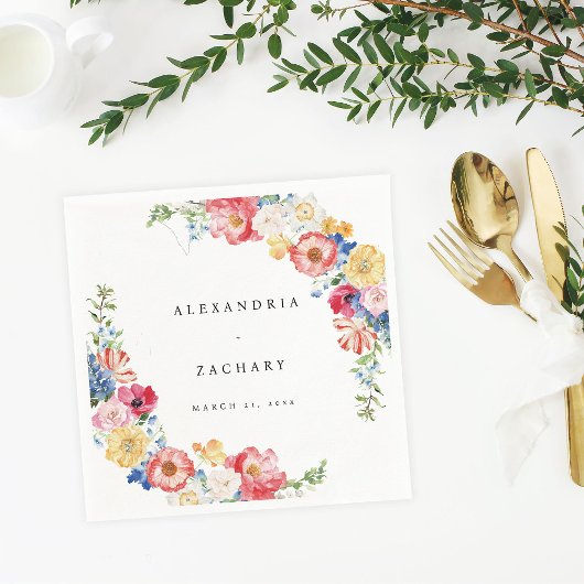 Lente Multi Kleur Bloemen Servetten