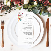 Lente Multi Kleur Bloemen Tall Menu