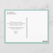 Lente Munt Confetti Stippen Dank u Briefkaart (Achterkant)