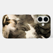 Lente Mystieke Vos Mistige Berg Minimalistische Ze Case-Mate iPhone Case (Achterkant (horizontaal))