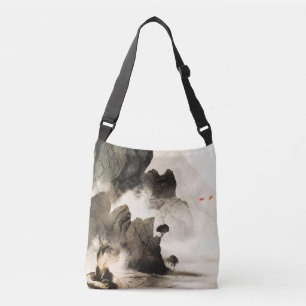 Lente Mystieke Vos Mistige Berg Minimalistische Ze Crossbody Tas