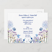 Lente naar herfst uitstel trouwdatum Aankondiging  (Voorkant / Achterkant)