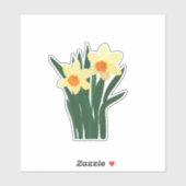 Lente Narcis Bloemen Sticker (Vel)