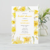 Lente Narcissen Bruidsborrel Kaart (Staand voorkant)
