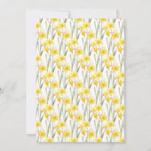 Lente Narcissen Bruidsborrel Kaart (Achterkant)