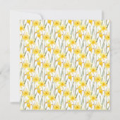 Lente Narcissen Bruidsdouche Kaart (Achterkant)