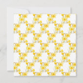 Lente Narcissen Bruidsdouche Kaart (Achterkant)