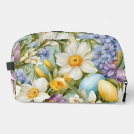 Lente. Narcissen, Hyacinten, Tulpen, Paaseieren Toilettasje