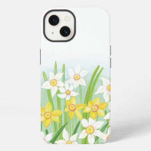 Lente narcissen iPhone hoesje (Achterkant)