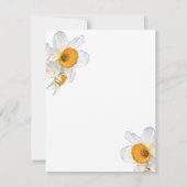 Lente Narcissen Levensviering Aankondiging (Achterkant)