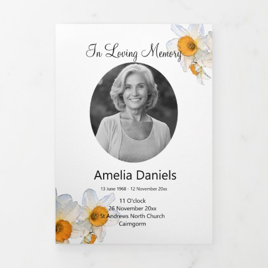Lente Narcissen Levensviering Programma (Cover)