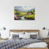 Lente natuur landschap canvas afdruk (Insitu (Slaapkamer))