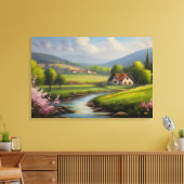 Lente natuur landschap canvas afdruk (Insitu (Woonkamer))