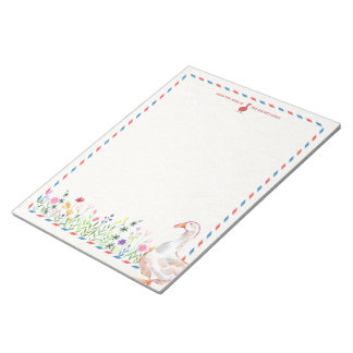 Lente Notitieblok | Ganzen Schrijfpapier