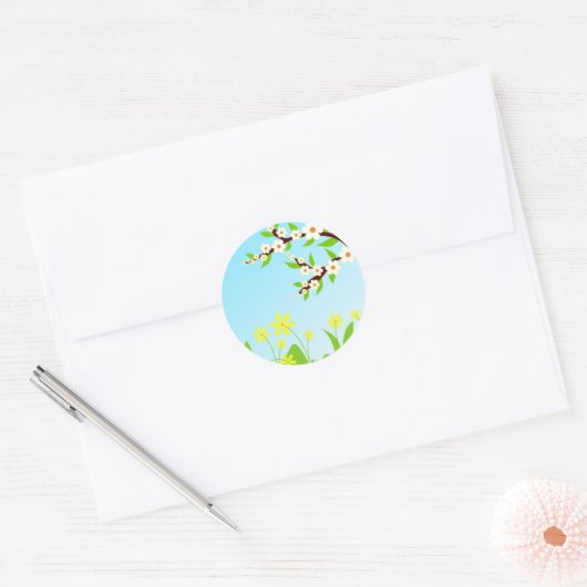 Lente ochtend - Sticker (Envelop)