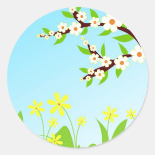 Lente ochtend - Sticker