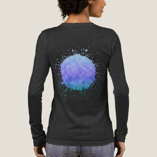 Lente onder de hemel Tri-Blend shirt (Achterkant)