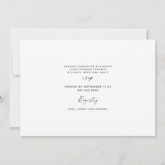 Lente Ongeveer aan Pop Echografie Wildflower Baby Kaart (Achterkant)