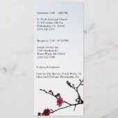 Lente Ontvangend Dubbel Geluk Sakura Menu (Achterkant)