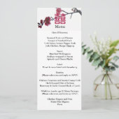 Lente Ontvangende Dubbele Geluksmenu met Kersenblo Menu (Staand voorkant)