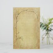 Lente ontwaken - Tan Briefpapier (Staand voorkant)