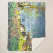 Lente onweer schilderij Sherpa Blanket Deken (Voorkant)