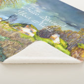 Lente onweer schilderij Sherpa Blanket Deken (3/4)