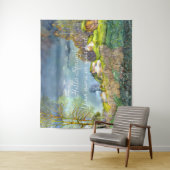 Lente onweersbui schilderij Waterverf Tapestry Wandkleed (In situ)