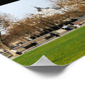 Lente op de Embankment Poster (Hoek)