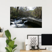 Lente op de kleine duivenrivier poster (Thuiskantoor)