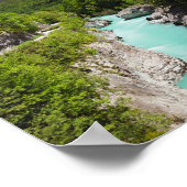 Lente op de Soča van de brug Napoleon Poster (Hoek)