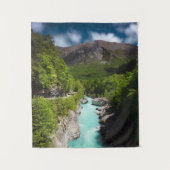 Lente op de Soča van de brug Napoleon Wandkleed (Voorkant)