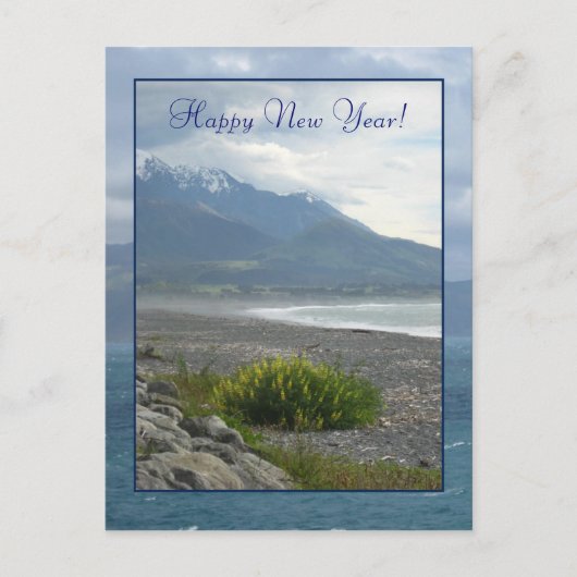 Lente op een Kaikoura Beach Briefkaart (Voorkant)