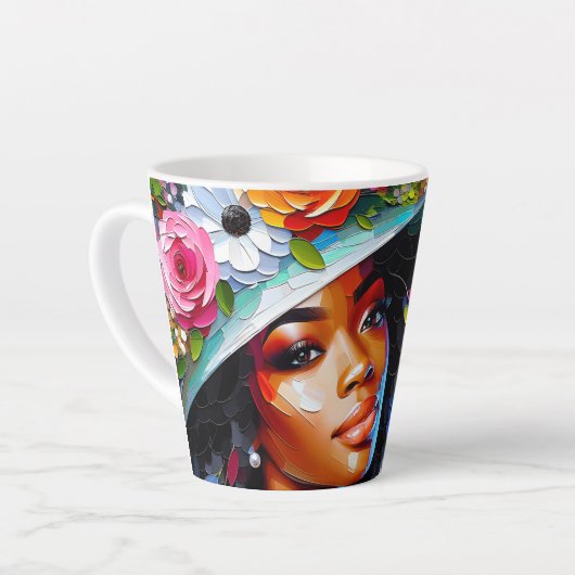 Lente op een zondagochtend latte mok (Linkerhoek)